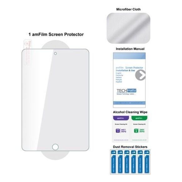Brand New amFilm iPad Mini 4 Screen Protector Tempered Glass - Picture 2 of 2